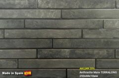 Керамическая плитка TERRALONG Join Anthracite, 450х48х10 мм.